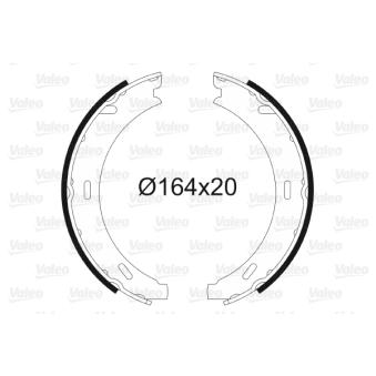 Jeu de mâchoires de frein, frein de stationnement VALEO OEM A4144200320