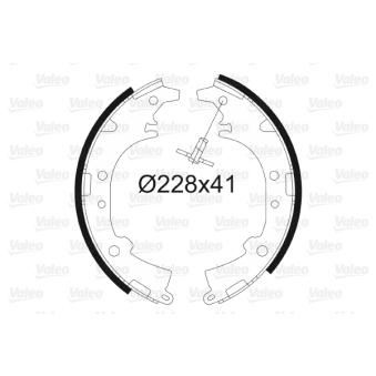 Jeu de mâchoires de frein VALEO OEM 04495B4050