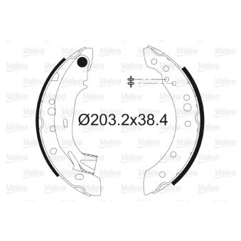 Jeu de mâchoires de frein VALEO OEM 4241L0