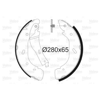 Jeu de mâchoires de frein VALEO OEM YC152200AF