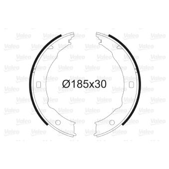 Jeu de mâchoires de frein, frein de stationnement VALEO OEM 4241K4 Jeu de mâchoires de frein, frein de stationnement VALEO OEM 4241K4