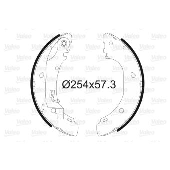 Jeu de mâchoires de frein VALEO OEM 77362286