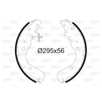 Jeu de mâchoires de frein VALEO OEM 3645890