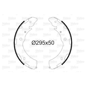 Jeu de mâchoires de frein VALEO OEM 4600A106