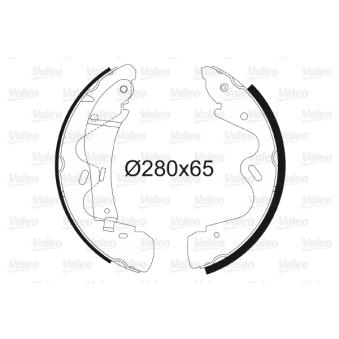 Jeu de mâchoires de frein VALEO OEM 440600X825