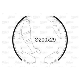 Jeu de mâchoires de frein VALEO OEM 4706836