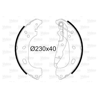 Jeu de mâchoires de frein VALEO OEM 93195331