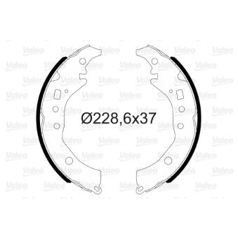 Jeu de mâchoires de frein VALEO OEM 449552130