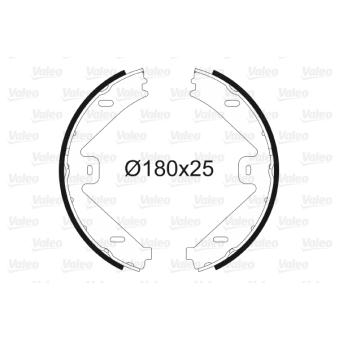 Jeu de mâchoires de frein, frein de stationnement VALEO OEM 0054203620