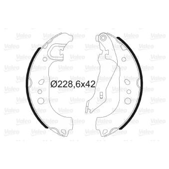 Jeu de mâchoires de frein VALEO OEM 6R0698525B Jeu de mâchoires de frein VALEO OEM 6R0698525B