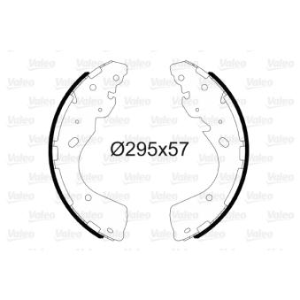 Jeu de mâchoires de frein VALEO OEM D4060EB36A