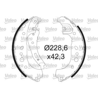 Jeu de mâchoires de frein VALEO OEM 4534230200