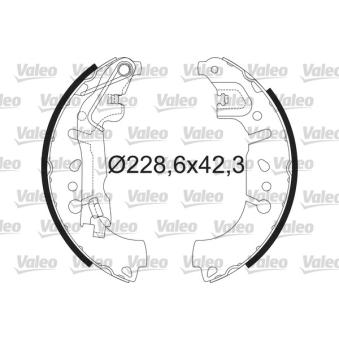 Jeu de mâchoires de frein VALEO OEM 77367099