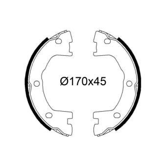 Jeu de mâchoires de frein VALEO OEM 1906403 Jeu de mâchoires de frein VALEO OEM 1906403