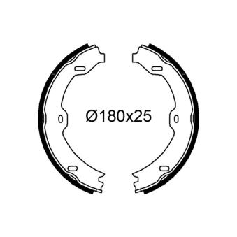 Jeu de mâchoires de frein VALEO 564245