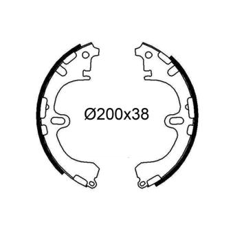 Jeu de mâchoires de frein VALEO OEM 0449512071