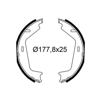 Jeu de mâchoires de frein VALEO [564254]