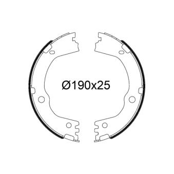 Jeu de mâchoires de frein VALEO OEM 583052PA10