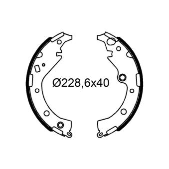 Jeu de mâchoires de frein VALEO OEM 0449528151
