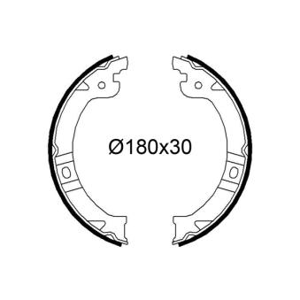 Jeu de mâchoires de frein VALEO [564266]