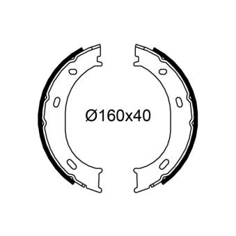 Jeu de mâchoires de frein VALEO 564269