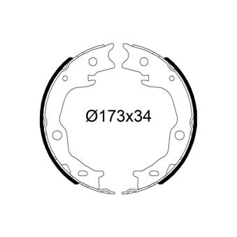 Jeu de mâchoires de frein VALEO OEM 4654033030