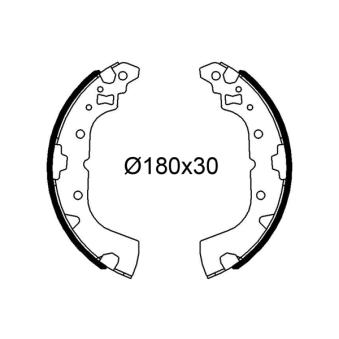 Jeu de mâchoires de frein VALEO OEM 4600A350