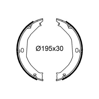 Jeu de mâchoires de frein VALEO OEM K05011988AA