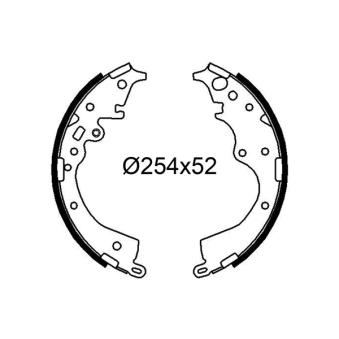 Jeu de mâchoires de frein VALEO OEM 0449508030