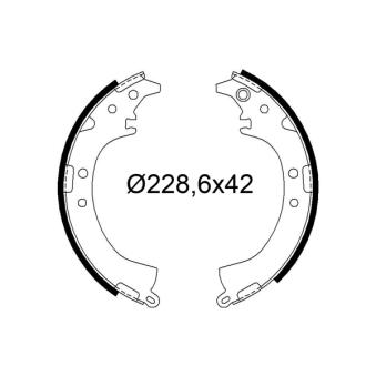 Jeu de mâchoires de frein VALEO OEM 449587401