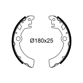 Jeu de mâchoires de frein VALEO OEM 5320070820