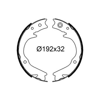 Jeu de mâchoires de frein VALEO OEM 26298PA080