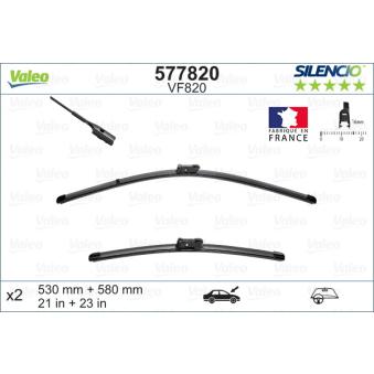 Kit balais d'essuie-glace VALEO 577820 pour HONDA LOGO 3.0 D - 211cv