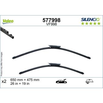 Balai d'essuie-glace VALEO 577998 pour MERCEDES-BENZ EQS 680 Maybach 4-matic - 658cv