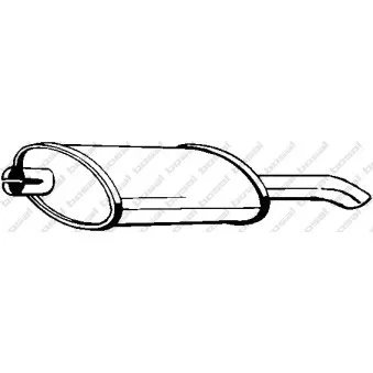 Silencieux arrière BOSAL OEM 90410588