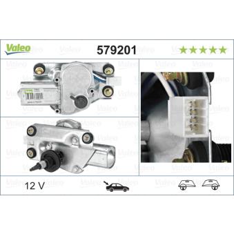 Moteur d'essuie-glace VALEO 579201