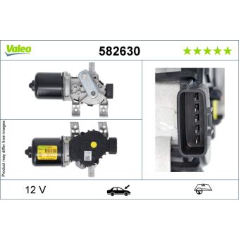 Moteur d'essuie-glace VALEO 582630 pour RENAULT MEGANE 1.6 dCi 130 - 130cv
