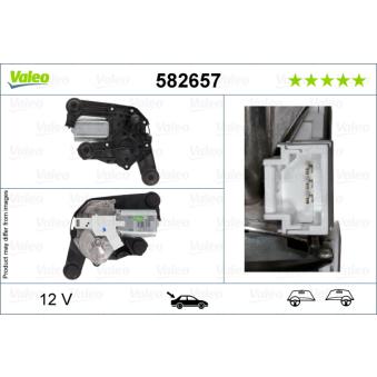 Moteur d'essuie-glace VALEO 582657 pour VOLKSWAGEN TRANSPORTER - COMBI 1.6 Racing - 207cv