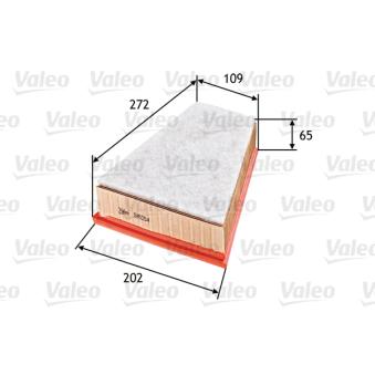 Filtre à air VALEO OEM 1444J0