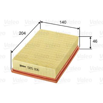 Filtre à air VALEO OEM 6920749