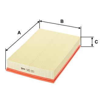 Filtre à air VALEO 585133 pour HYUNDAI PONY 2.4 D5 - 185cv