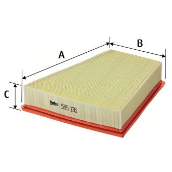 Filtre à air VALEO OEM 5JF129620 Filtre à air VALEO OEM 5JF129620
