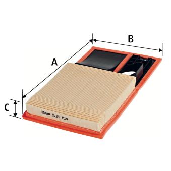 Filtre à air VALEO 585154 pour SEAT CORDOBA 1.6 16V - 105cv