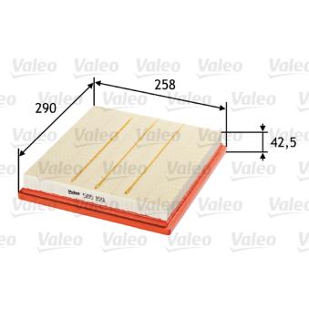 Filtre à air VALEO OEM 834647