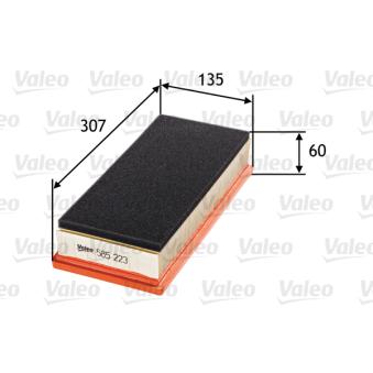 Filtre à air VALEO [585223]