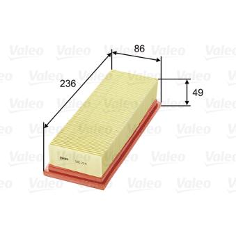 Filtre à air VALEO OEM 71736142