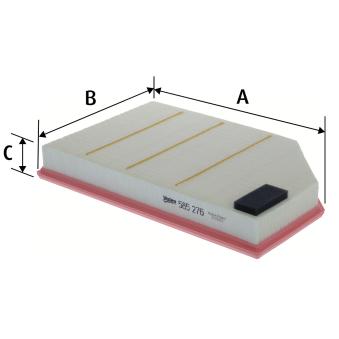 Filtre à air VALEO 585276 pour VOLVO S80 4.4 V8 AWD - 316cv