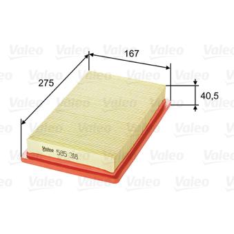 Filtre à air VALEO OEM 2811305700