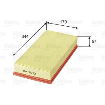 Filtre à air VALEO OEM MR127078