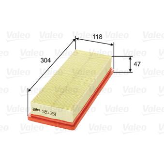 Filtre à air VALEO OEM 71736133